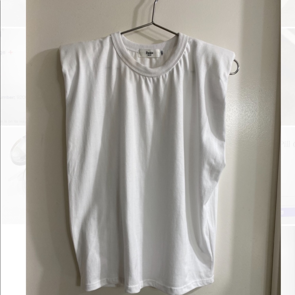 Frankie Shop Eva padded Muscle T-shirt